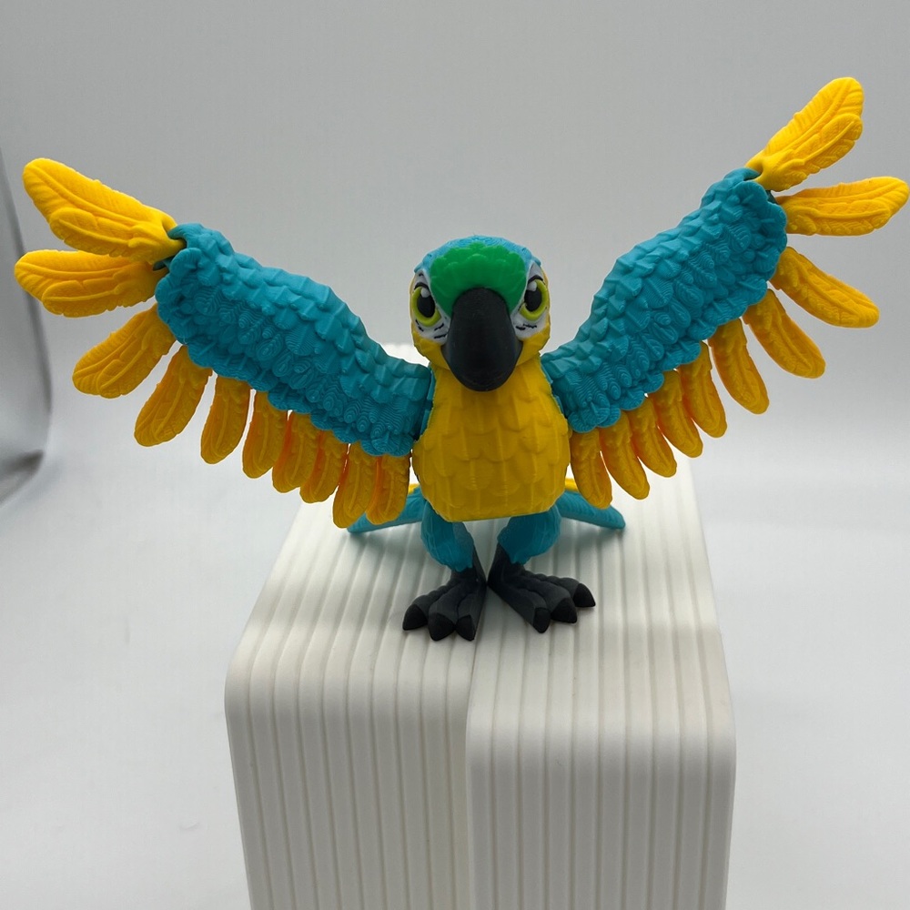 3D printed Macaw parrot Fidget Toy Fun Collectible Stress Re…